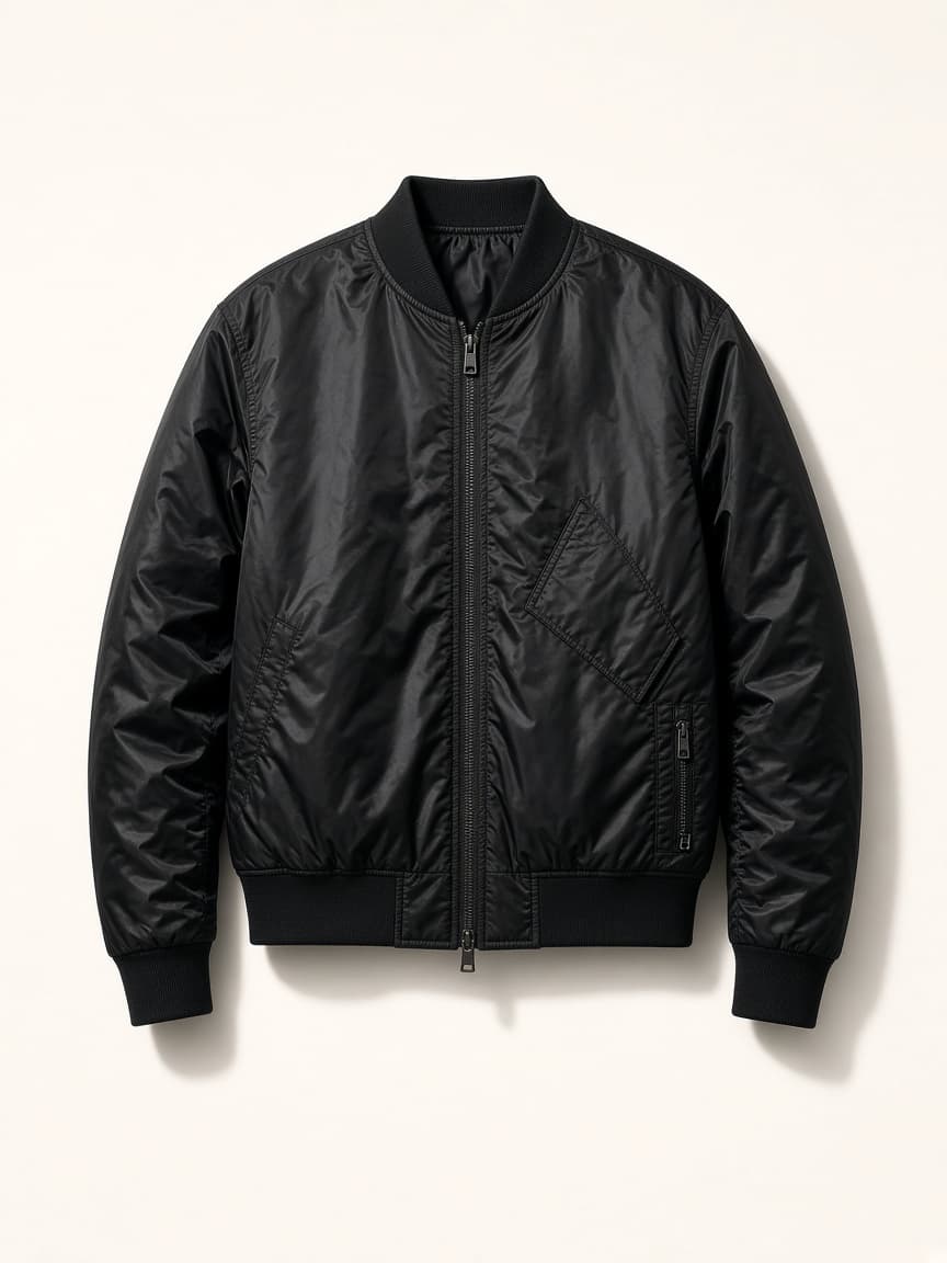 Black Bomber Jacket